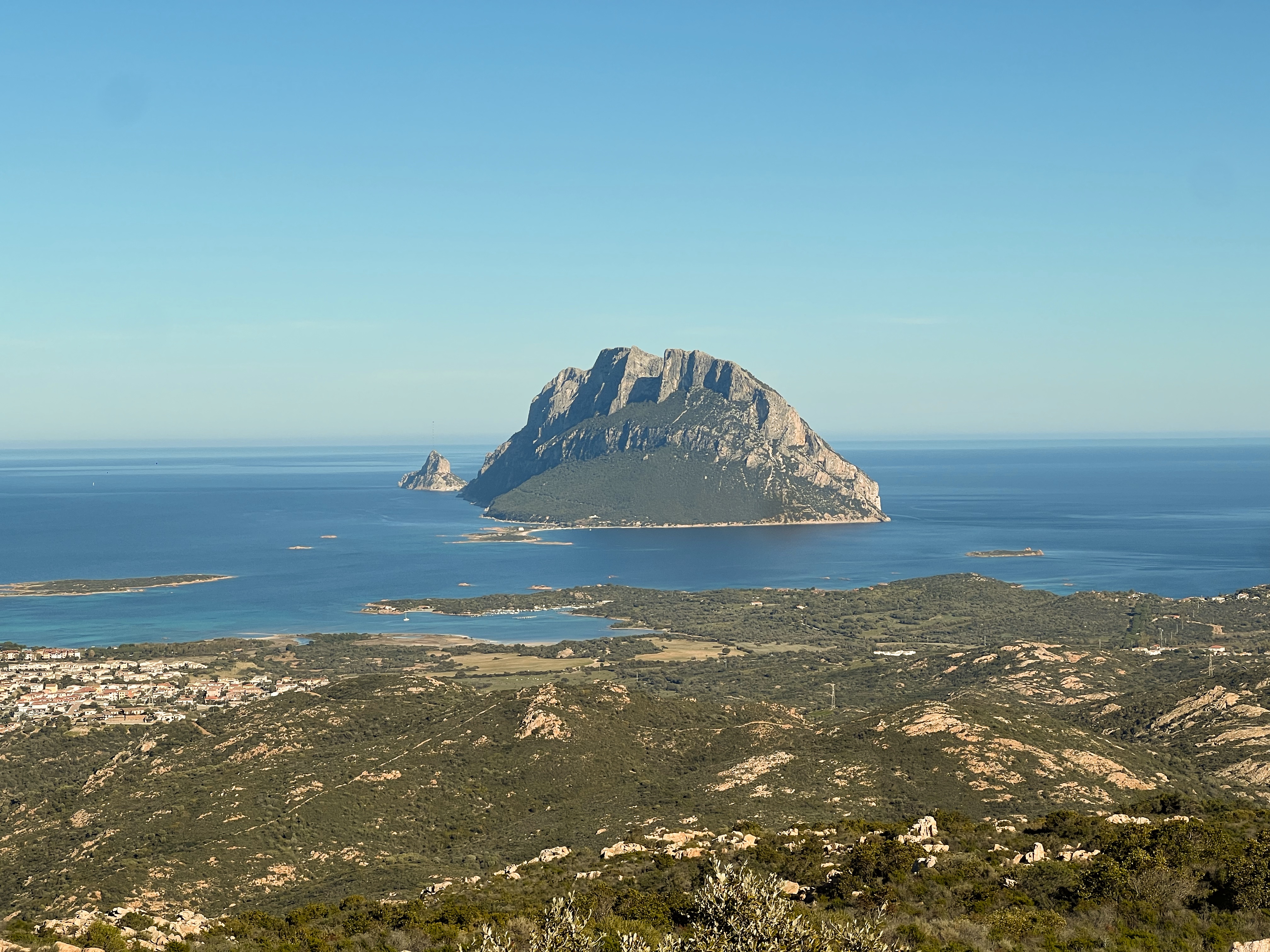 Tavolara seen across the sea