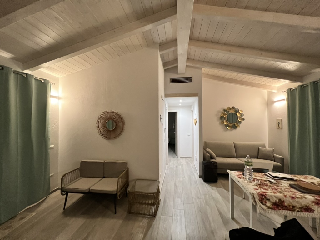 Luce living room with vaulted ceiling