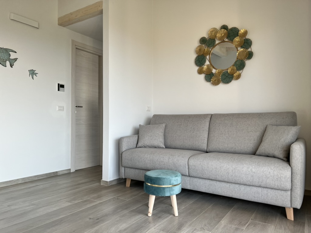 Quiet sofa detail inside Luce