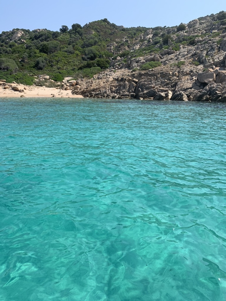 Clear turquoise water at Le Piscine di Molara