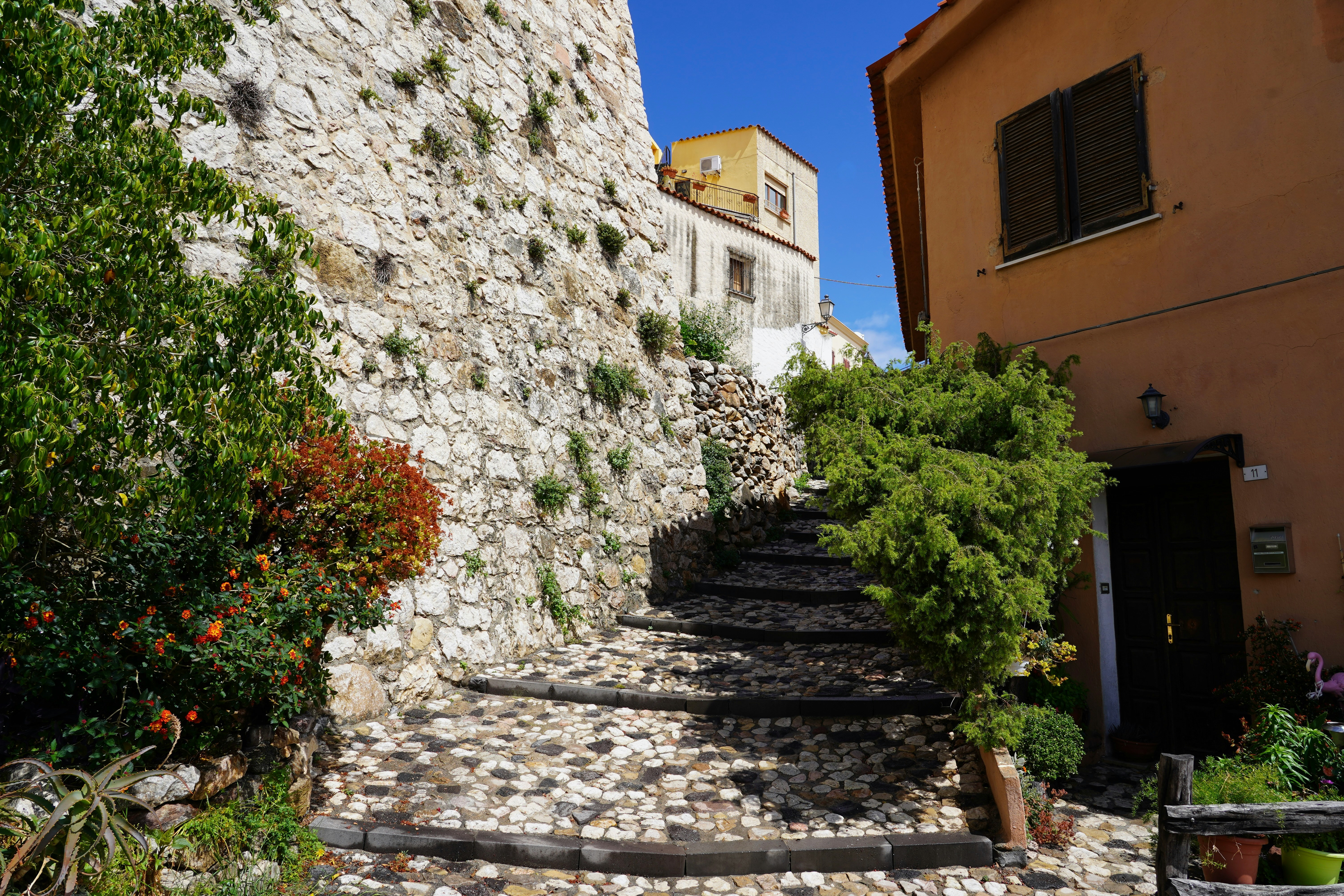 Hilltop village of Posada above the surrounding valley